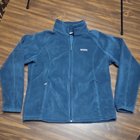 Columbia Emerald Green Fleece Jacket - Picture 1 of 8